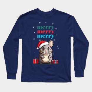 Christmas Chinchilla Long Sleeve T-Shirt